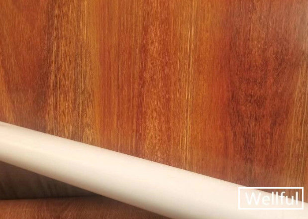 0,15 mm Drewniana folia do drukowania z miękkiego PVC Wodoodporna / ognioodporna / odporna na wilgoć Konstrukcja do podłóg z blokadą SPC